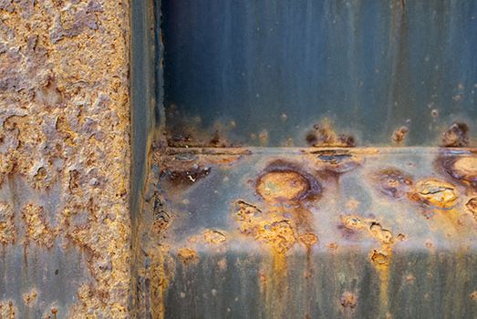 Rusty container in the port of Trelleborg 1
